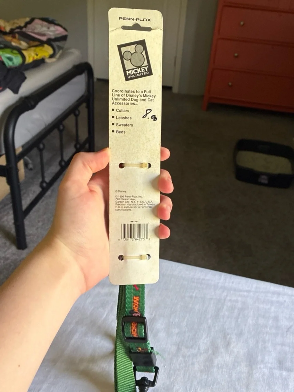 Disney Green Mickey Mouse Adjustable Dog Leash